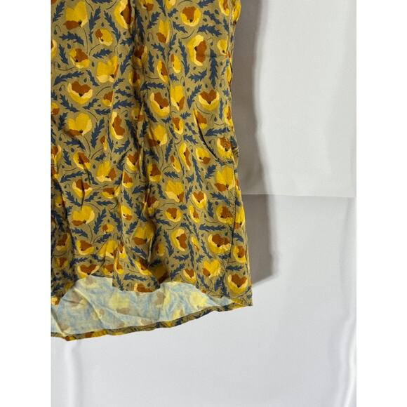 ID MENSWEAR Men's Yellow Printed Good Vibes Button-Up Short Sleeve Shirt SZ M - Picture 5 of 8